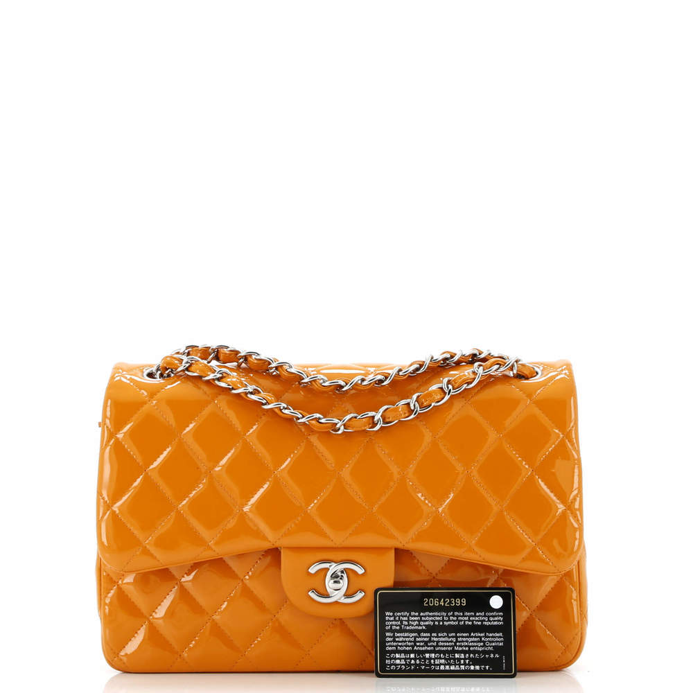 Chanel Jumbo Classic Double Flap Bag Quilted Patent - Picture 8 of 8